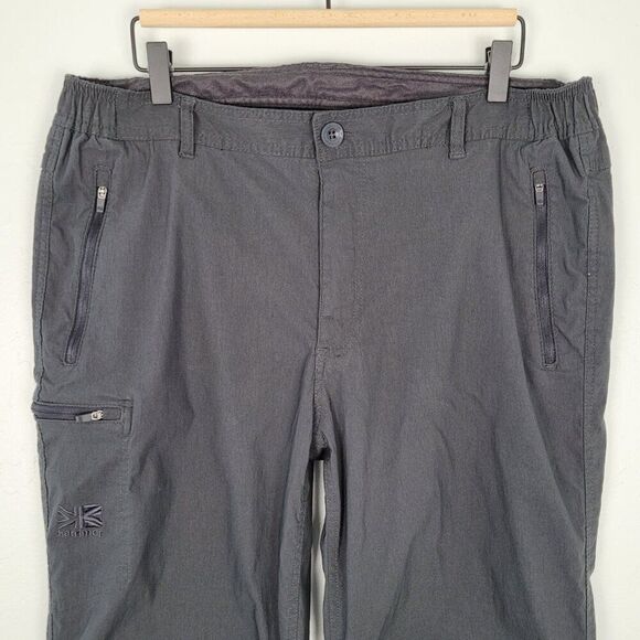 Karrimor Men's Pants 36x29 Elastic Waist Stretch Cargo Outdoor Camp Gray Size XL - Picture 2 of 15